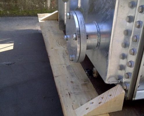 Oil forced cooler — galvanised heat exchanger